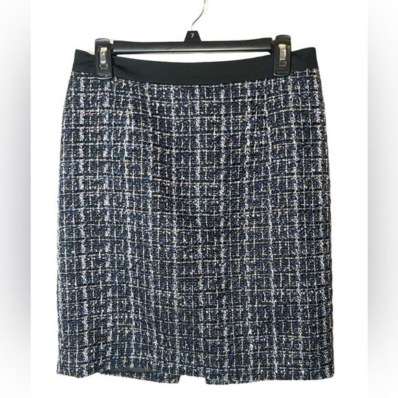 White House Black Market Shimmery Tweed Skirt Size 6 - Picture 3 of 9